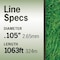 T Terre Commercial Grade Dual Strength .105 Square Weed Eater Trimmer Line Spool Length 1063 ft. 5744050105 - alternate 4